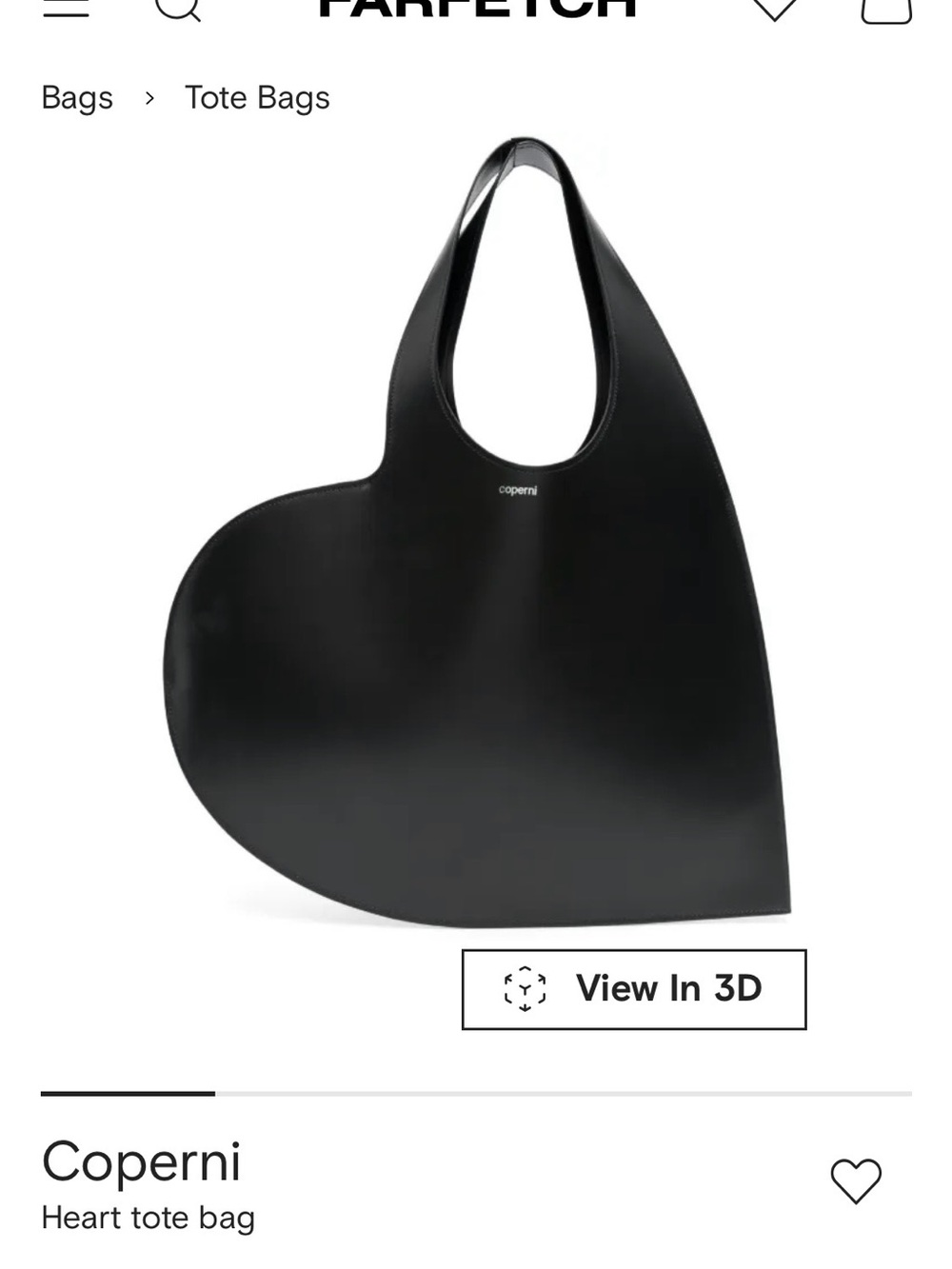 🖤 Sleek Faux Leather Heart Tote Bag – Excellent Condition! 🖤 - Picture 7 of 7